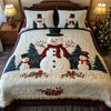 3点セットキルト寝具 - 雪の友だち